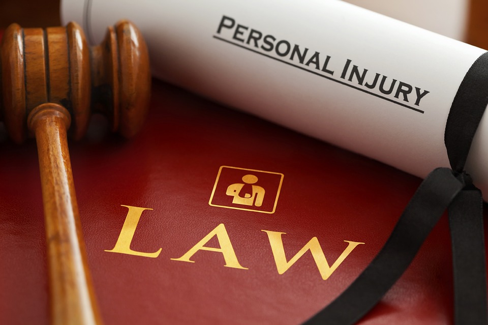 personal injury law and gavel